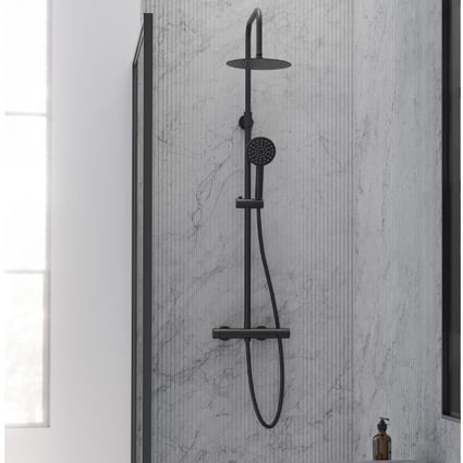 Στήλη ντους Tube black matt  21NIR25TUA05